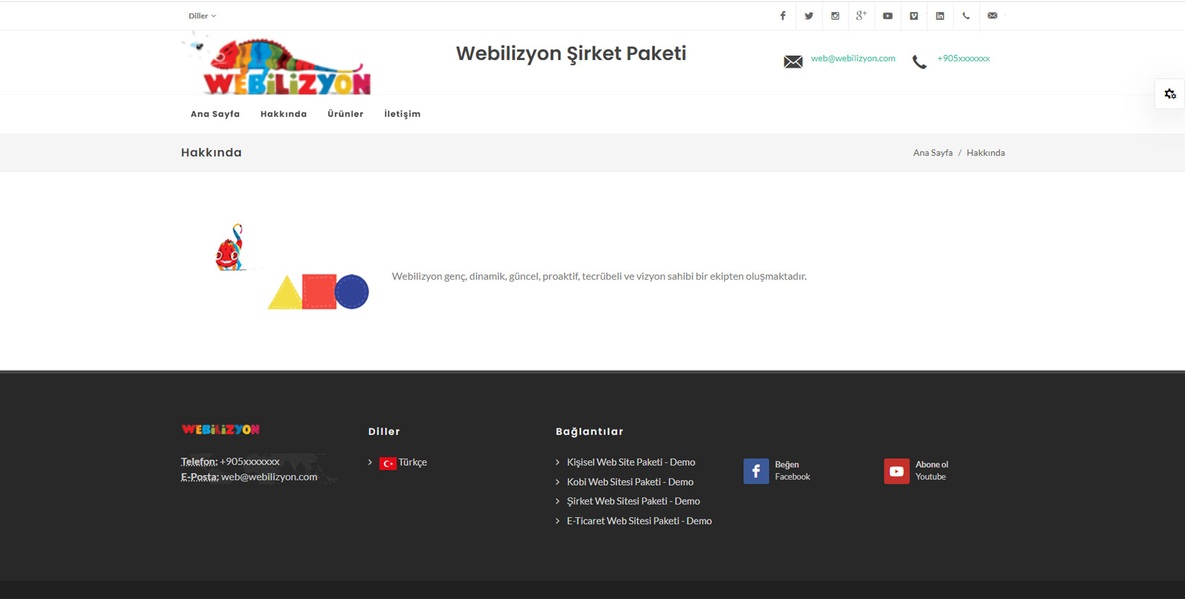 Şirket Web Site Paketi