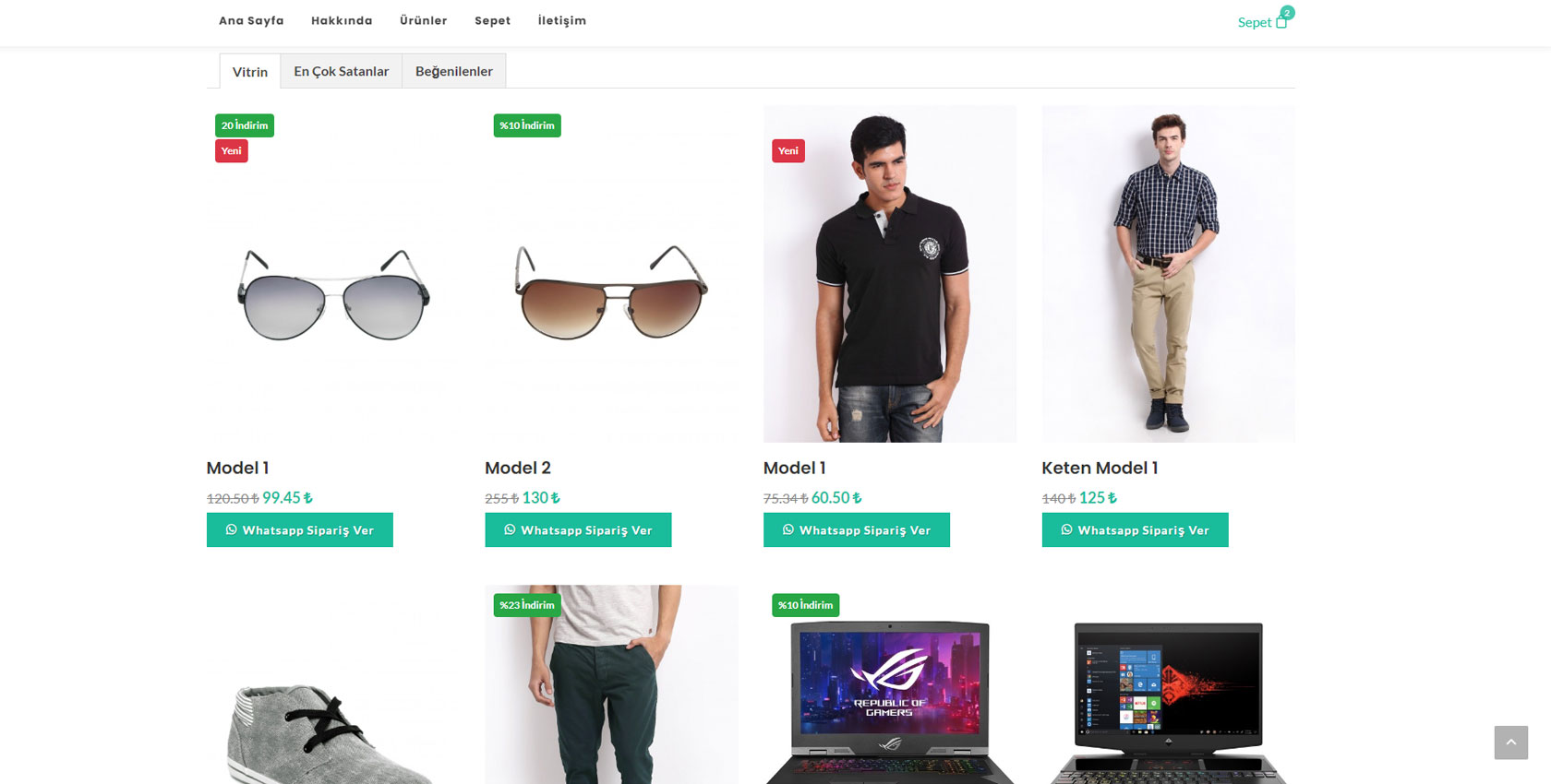 E-Ticaret Web Site Paketi